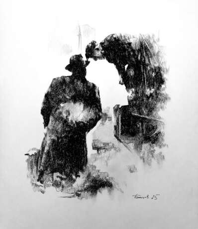 Секреты Paper Charcoal Realism Figurative art Россия Томск 2025 - photo 1