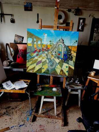 Oasis Oil on canvas surralisam Romantic Ukraine 2025 - photo 2