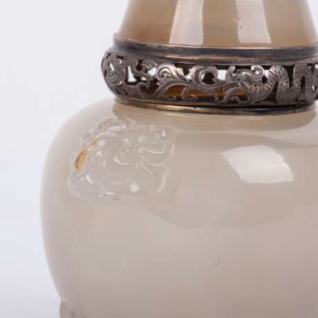 Старинная китайская вазочка/урна из жадеита - фото 3