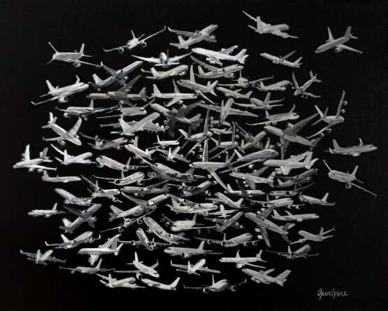 A86 - planes Canvas 21th century - photo 1