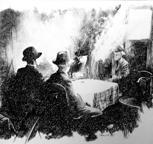 Торги Paper Charcoal Realism фигуративный Россия Томск 2025 - photo 1