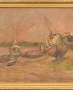 Overview. Landscape with boats