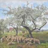 JULIUS KORNBECK:“ Schafe unter blühenden Bäumen“ - фото 1