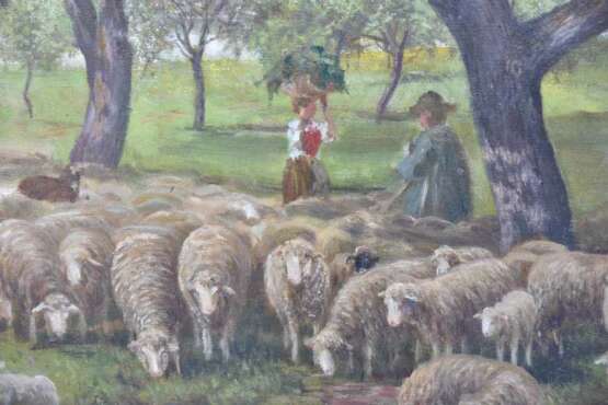 JULIUS KORNBECK:“ Schafe unter blühenden Bäumen“ - photo 4