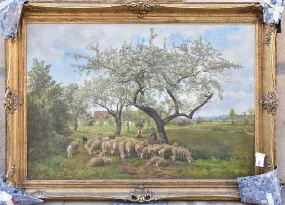 JULIUS KORNBECK:“ Schafe unter blühenden Bäumen“ - Foto 8