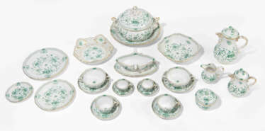 Meissen, Tafel- und Kaffeeservice "Indische Blume in Grün"