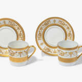 Limoges Haviland, 4 Kaffeetassen mit Untertassen "Impérator" - photo 1