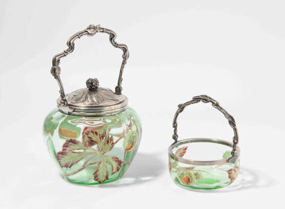 Legras & Cie., Bonbonnière und Henkelschale - photo 1