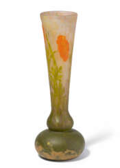 Daum Frères, Vase "Pavots jaunes"