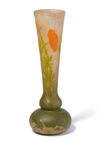 Daum Frères, Vase "Pavots jaunes" - photo 1