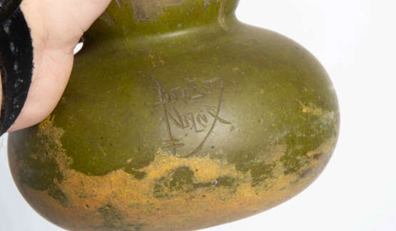 Daum Frères, Vase "Pavots jaunes" - photo 8