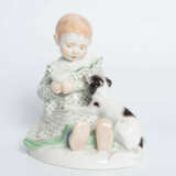 Meissen, Figur "Kind mit Hund". - Foto 2