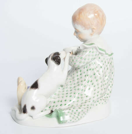 Meissen, Figur "Kind mit Hund". - Foto 5