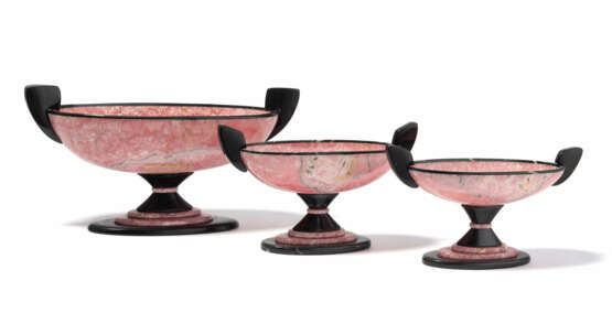 Set: 3 Rhodochrosit-Schalen, 20.Jh. - photo 1