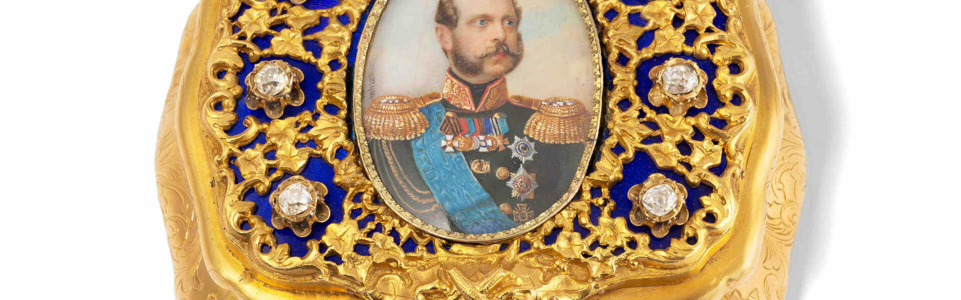 Tabatière mit Porträt des Zaren Alexander II