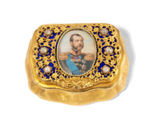 Tabatière mit Porträt des Zaren Alexander II