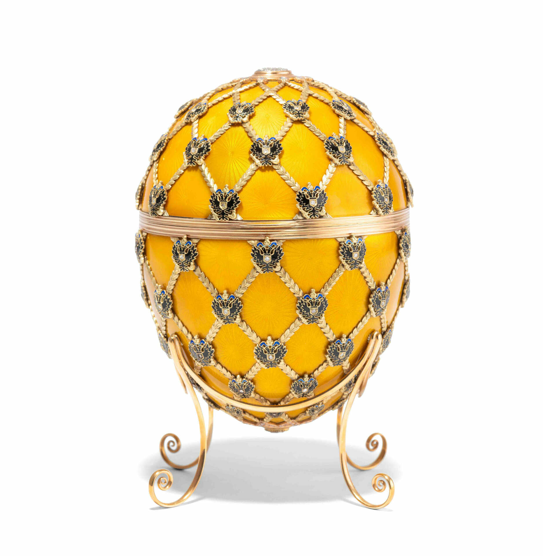 Ei-Dose, "Imperial Coronation Egg" in der Art von Fabergé Ei-Dose, "Imperial Coronation Egg" in der Art von Fabergé