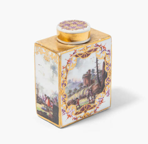 Meissen, Teedose mit Kauffahrtei-Kartuschen - photo 1