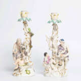 Meissen, 2 Figurenleuchter "Sommer und Winter" - photo 2