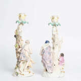 Meissen, 2 Figurenleuchter "Sommer und Winter" - photo 6