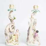 Meissen, 2 Figurenleuchter "Sommer und Winter" - photo 7