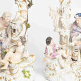 Meissen, 2 Figurenleuchter "Sommer und Winter" - photo 9