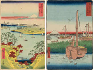 Lot 2 Blätter von Utagawa Hiroshige (1797–1858)