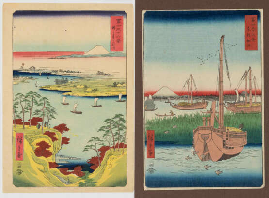 Lot 2 Blätter von Utagawa Hiroshige (1797–1858) - photo 2