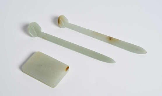 Lot: 3 Jadeobjekte - photo 2