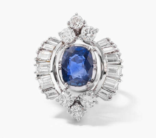 Saphir-Diamant-Ring - фото 1
