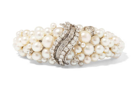 Diamant-Kulturperlen-Bracelet - photo 1