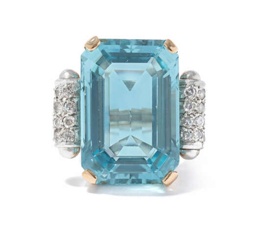 Aquamarin-Diamant-Ring - photo 1