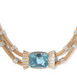 Aquamarin-Diamant-Collier mit passendem Ring - фото 2