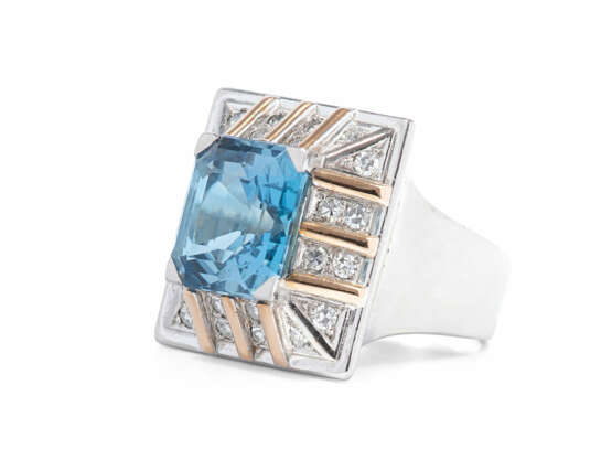 Aquamarin-Diamant-Collier mit passendem Ring - фото 4