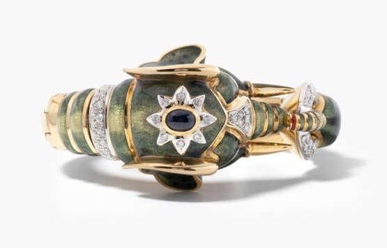 Email-Saphir-Brillant-Armreif - photo 3