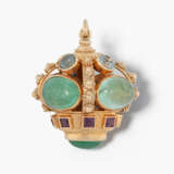 Smaragd-Aquamarin-Amethyst-Anhänger - photo 1