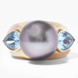 Kulturperlen-Aquamarin-Ring - photo 1