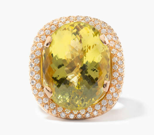 Lemoncitrin-Brillant-Ring - photo 1