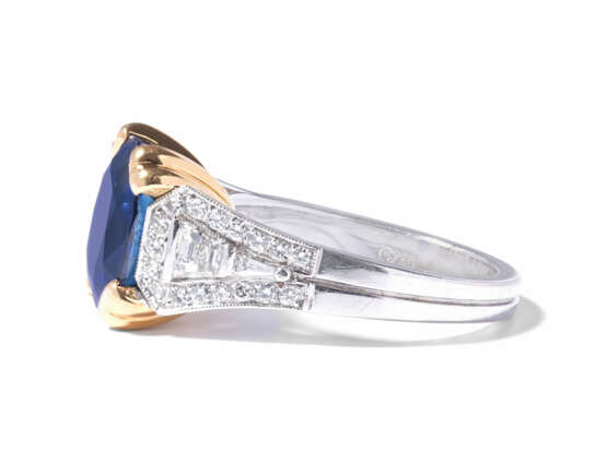 Exzellenter Burmasaphir-Diamant-Ring - Foto 3