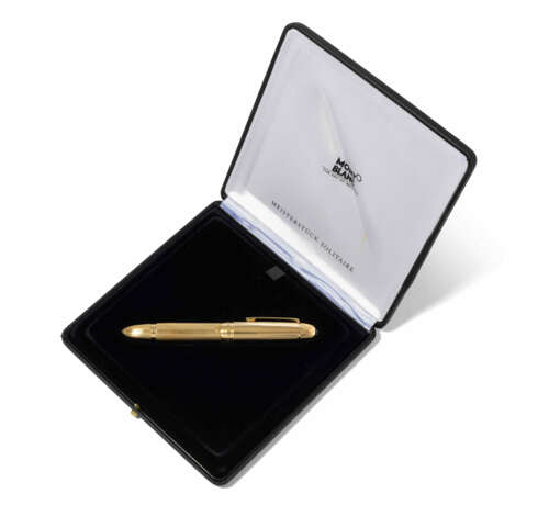 Montblanc, Füllfederhalter "Meisterstück Solitaire 18 kt. Solid Gold" - photo 1