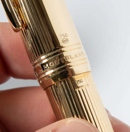 Montblanc, Füllfederhalter "Meisterstück Solitaire 18 kt. Solid Gold" - photo 3