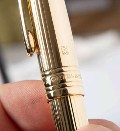 Montblanc, Füllfederhalter "Meisterstück Solitaire 18 kt. Solid Gold" - photo 4