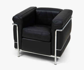Le Corbusier, Charlotte Perriand & Pierre Jeanneret, 1 Paar Sessel "LC2"