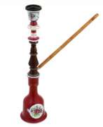 Overview. Hand painted porcelain hookah. Kuznetsov factory in Dulevo. Russia. 19th century