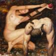 Gicl&eacute;e print on canvas, Adam and Eva, 2023, by Kartashov Andrey, Russia, 21st century. 1 of 50 limited prints. - One click purchase