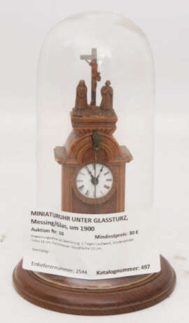 MINIATURUHR UNTER GLASSTURZ - photo 5