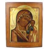 Icon of Our Lady of Kazan. Gilding Mid-19th century - photo 1