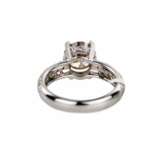 White gold ring with diamonds. Diamonds 21th century - photo 6