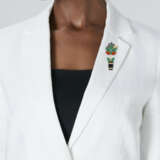 CARTIER MULTI-GEM AND DIAMOND BROOCH - photo 2