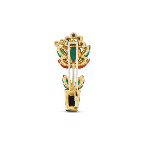 CARTIER MULTI-GEM AND DIAMOND BROOCH - photo 3